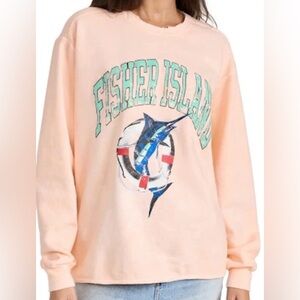 Fisher Island Peach Sweatshirt